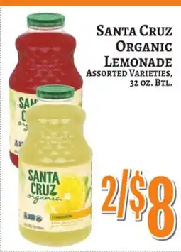 Trade Fair Supermarket Santa Cruz Organic Lemonade offer