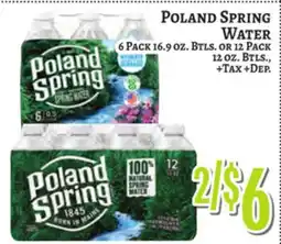 Trade Fair Supermarket POLAND SPRING WATER offer