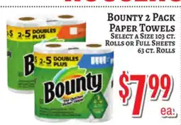 Trade Fair Supermarket BOUNTY 2 PACK PAPER TOWELS offer