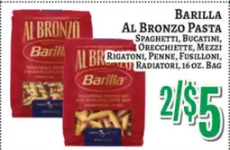 Trade Fair Supermarket BARILLA AL BRONZO PASTA offer