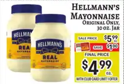 Trade Fair Supermarket HELLMANN'S MAYONNAISE offer
