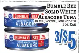 Trade Fair Supermarket BUMBLE BEE SOLID WHITE TUNA ALBACORE offer