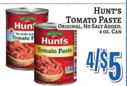 Trade Fair Supermarket Hunt's TOMATO PASTE offer