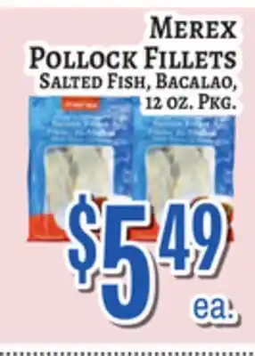 Trade Fair Supermarket Merex Pollock Fillets offer