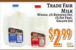 Trade Fair Supermarket TRADE FAIR MILK offer
