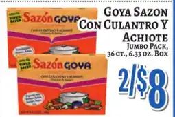 Trade Fair Supermarket Goya Sazon Con Culantro Y Achiote offer