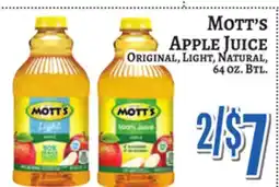 Trade Fair Supermarket MOTT'S APPLE JUICE offer