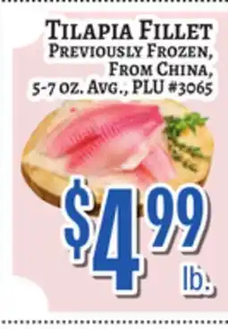 Trade Fair Supermarket TILAPIA FILLET offer