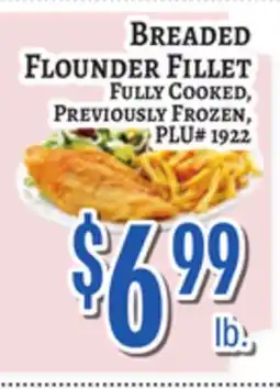Trade Fair Supermarket BREADED FLOUNDER FILLET offer