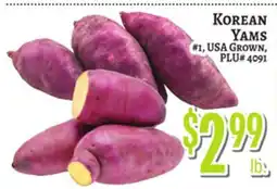 Trade Fair Supermarket KOREAN YAMS offer
