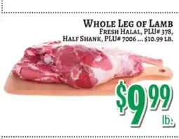 Trade Fair Supermarket WHOLE LEG OF LAMB offer