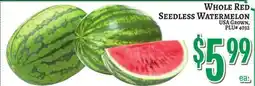 Trade Fair Supermarket WHOLE RED SEEDLESS WATERMELON offer