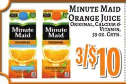 Trade Fair Supermarket MINUTE MAID ORANGE JUICE offer
