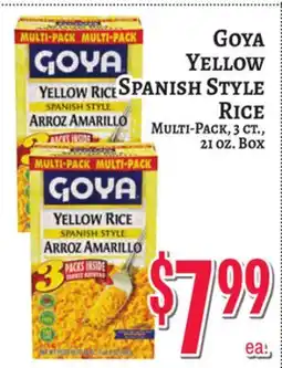 Trade Fair Supermarket Goya Yellow Spanish Style Rice offer