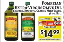 Trade Fair Supermarket POMPEIAN Extra Virgin Olive Oil offer