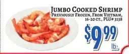 Trade Fair Supermarket JUMBO COOKED SHRIMP offer
