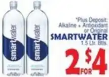Bravo Supermarkets Smartwater offer