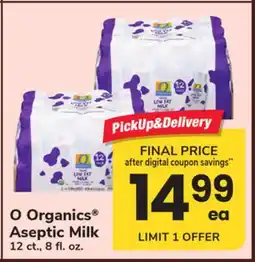 ACME O Organics Aseptic Milk offer