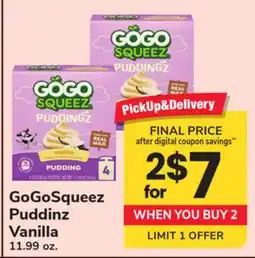 ACME GoGoSqueez Puddinz Vanilla offer