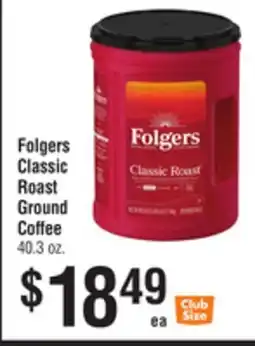 Smart & Final Folgers Classic Roast Ground Coffee offer
