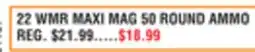 Dunham's Sports 22 WMR MAXI MAG 50 ROUND AMMO offer