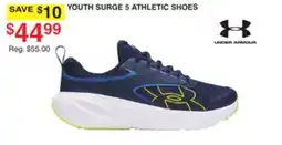 Dunham's Sports UNDER ARMOUR YOUTH SURGE 5 ATHLETIC SHOES offer