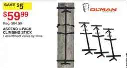 Dunham's Sports ASCEND 3-PACK CLIMBING STICK offer