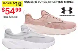 Dunham's Sports UNDER ARMOUR WOMEN'S SURGE 5 RUNNING SHOES offer