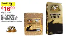 Dunham's Sports 40 LB. PROTEIN PELLET OR 33 LB. EXTREME BLOCK offer