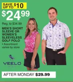 Dunham's Sports MEN'S SHORT SLEEVE OR WOMEN'S SLEEVELESS GOLF POLO offer