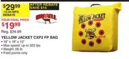 Dunham's Sports YELLOW JACKET CXP2 FP BAG offer