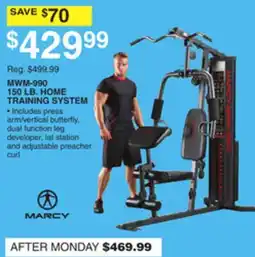 Dunham's Sports MARCY MWM-990 150 LB. HOME TRAINING SYSTEM offer