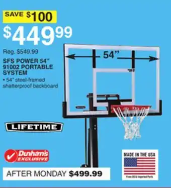 Dunham's Sports SFS POWER 54˝ 91002 PORTABLE SYSTEM offer