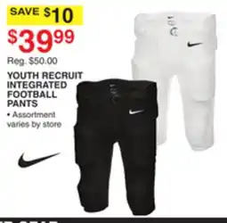 Dunham's Sports YOUTH RECRUIT INTEGRATED FOOTBALL PANTS offer