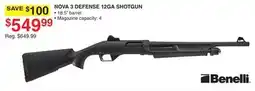 Dunham's Sports BENELLI NOVA 3 DEFENSE 12GA SHOTGUN offer