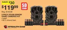 Dunham's Sports 2-PACK DOUBLEBROW GAME CAMERAS KIT offer