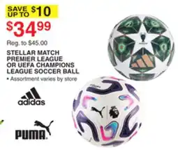 Dunham's Sports STELLAR MATCH PREMIER LEAGUE OR UEFA CHAMPIONS LEAGUE SOCCER BALL offer