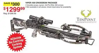 Dunham's Sports VIPER 430 CROSSBOW PACKAGE offer
