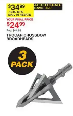 Dunham's Sports TROCAR CROSSBOW BROADHEADS offer
