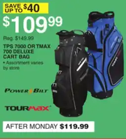 Dunham's Sports TPS 7000 OR TMAX 700 DELUXE CART BAG offer
