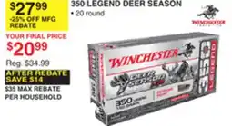 Dunham's Sports WINCHESTER 350 LEGEND DEER SEASON offer