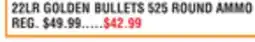 Dunham's Sports 22LR GOLDEN BULLETS 525 ROUND AMMO offer