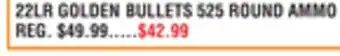Dunham's Sports 22LR GOLDEN BULLETS 525 ROUND AMMO offer