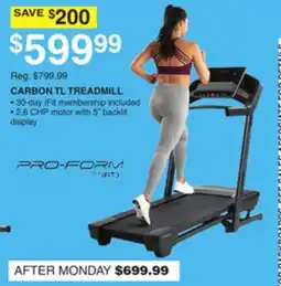 Dunham's Sports PRO-FORM CARBON TL TREADMILL offer
