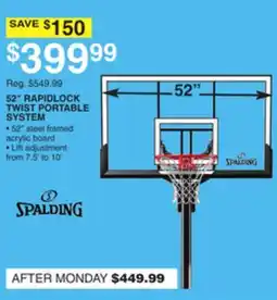 Dunham's Sports 52 RAPIDLOCK TWIST PORTABLE SYSTEM offer