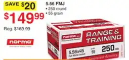 Dunham's Sports NORMA 5.56 FMJ offer
