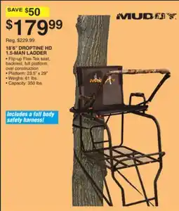 Dunham's Sports 18'6 DROPTINE HD 1.5-MAN LADDER offer