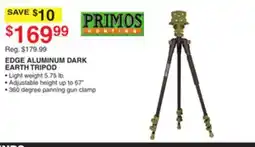 Dunham's Sports EDGE ALUMINUM DARK EARTH TRIPOD offer