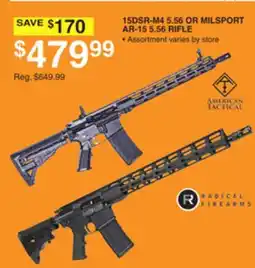 Dunham's Sports 15DSR-M4 5.56 OR MILSPORT AR-15 5.56 RIFLE offer