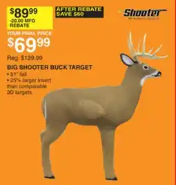 Dunham's Sports BIG SHOOTER BUCK TARGET offer